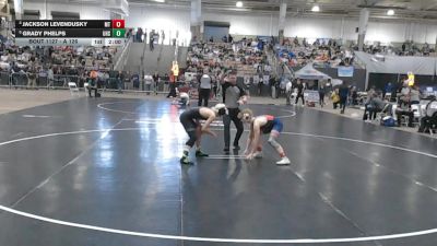 A 126 lbs Quarterfinal - Jackson Levendusky, Montgomery Central High School vs Grady Phelps, Upperman High School