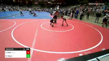 57 lbs Round Of 16 - Piper West, Team Mongoose vs Nayeli Rojas, Team Tulsa Wrestling Club