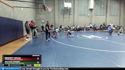 92 lbs Semifinal - Paxton Moore, Punisher Wrestling Company vs Bennett Walsh, Ascend Wrestling Academy