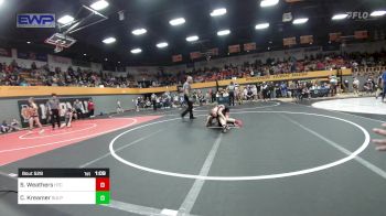 80 lbs Semifinal - Skyler Weathers, Hinton Takedown Club vs Cade Kreamer, Sulphur Youth Wrestling Club