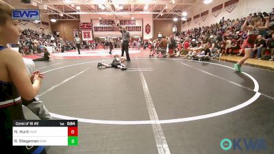 43 lbs Consi Of 16 #2 - Nicholous Hunt, Heat vs Riley Stegeman, Raw Wrestling Club