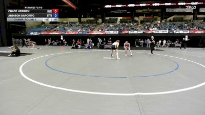 117 lbs Champ. Round 2 - Addison Saporito, Ottawa vs Chloe Herrick, Baker