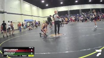 110 lbs Champ. Round 1 - Drew Lawrence, NC Wrestling Factory vs Adrian Galo, Mighty Warriors