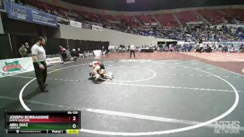 6A-120 lbs Cons. Round 2 - Joseph Borraggine, North Medford vs Abiu Diaz, Century