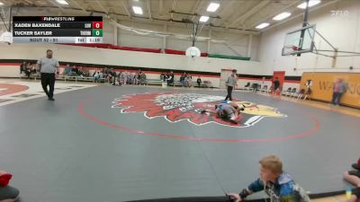 91 lbs Quarterfinal - Tucker Sayler, Thermopolis Middle School vs Xaden Baxendale, Lovell Middle School