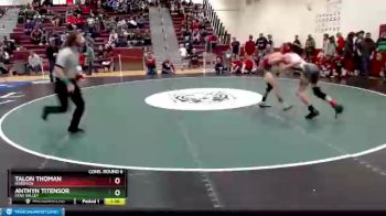 126 lbs Cons. Round 6 - Anthyn Titensor, Star Valley vs Talon Thoman, Riverton