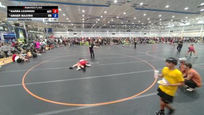 130 lbs Semifinal - Karina Lojowski, Unattached vs Ginger Majurin, Unattached