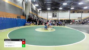 132 lbs Round Of 16 - Kolby Sanders, Ellis Tech vs Miles Tolman, Rockville