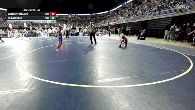 90 lbs Consy Pigtails - Landon Melius, Tussey Mountain vs Isaak King, Fort LeBoeuf