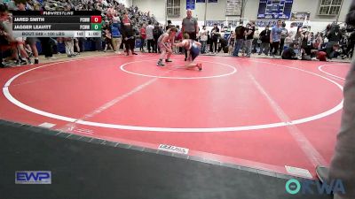 100 lbs Consolation - Jared Smith, Ponca City Wildcat Wrestling vs Jagger Leavitt, Ponca City Wildcat Wrestling