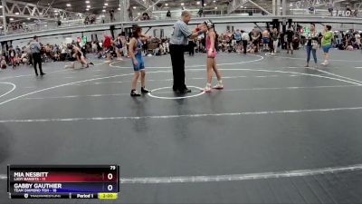 84 lbs Placement (4 Team) - Mia Nesbitt, Lady Bandits vs Gabby Gauthier, Team Diamond Fish