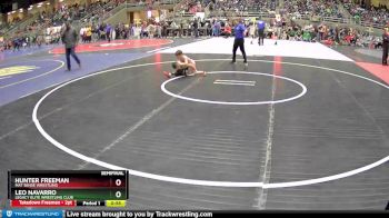 43 lbs Semifinal - Leo Navarro, Legacy Elite Wrestling Club vs Hunter Freeman, Mat Sense Wrestling