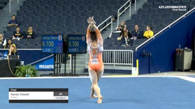 Karen Howell - Floor, Illinois - 2019 NCAA Gymnastics Regional Championships - Michigan