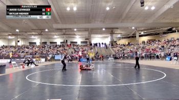 A 132 lbs Cons. Round 3 - Jakob Clevinger, Elizabethton High School vs Skylar Hedges, Fairview High School