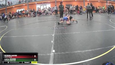 65 lbs Quarterfinal - Luca Moore, LA Elite Wrestling vs Myron Hayre, Legacy Elite