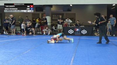 62 lbs Cons. Semis - Kai Leavitt, Champions Wrestling Club vs Brax Peterson, Athlos Wrestling