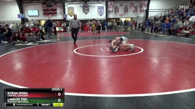 138 lbs Round 2 - Kyran Spees, Cardinal Community vs Landon Fish, Dubuque Hempstead