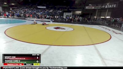 41-45 lbs 2nd Place Match - Wyatt Cox, Kitsap Ironman Wrestling Club vs Thomas Caro V, Team Aggression Wrestling Club