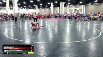 113 lbs Round 5 (8 Team) - Braxton Hutchinson, Iowa Gold vs Jace Martin, Nebraska Heroes (B Team)