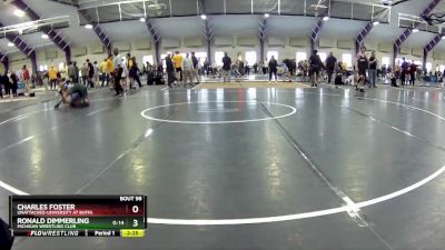 174 lbs Champ. Round 1 - Charles Foster, Unattached-University At Buffa vs Ronald Dimmerling, Michigan Wrestling Club