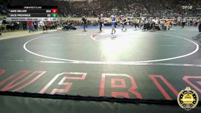 B6A-144 lbs Semifinal - Jace Province, Deer Creek vs Jake Miller, Broken Arrow