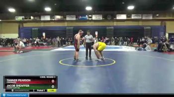 285 lbs Cons. Round 3 - Tanner Pearson, Coronado vs JACOB SHEAFFER, Cedar Cliff Hs