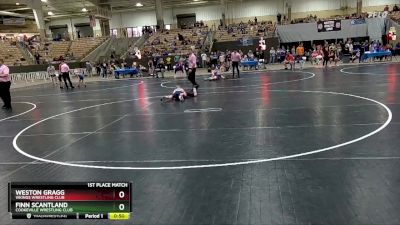 75 lbs 1st Place Match - Weston Gragg, Vikings Wrestling Club vs Finn Scantland, Cookeville Wrestling Club