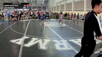 63 lbs Cons. Round 3 - Jaeden Caelix Felix, California vs Luke Johnson, Benjamin Brawlers Wrestling Club