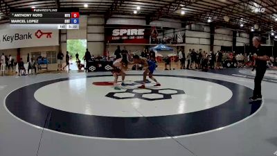 61 kg Champ. Round 2 - Anthony Noto, Mat-Town RTC vs Marcel Lopez, Southern Illinois Regional Training Center