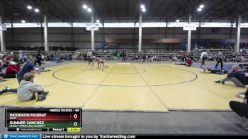 90 lbs Cons. Round 5 - Gunner Sanchez, Legacy Wrestling Academy vs Woodson Murray, Kuna