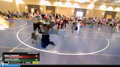 57 lbs Cons. Round 1 - Broc Summers, Bear River Wrestling Club vs Dawson Wade, Wasatch Wrestling Club