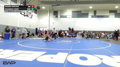 89 lbs Semifinal - Aranza Sanchez, Coweta vs Savannah Curry, Moore Middle