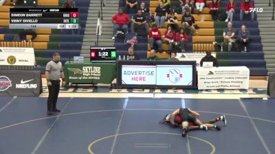 144 lbs Vinny DiVello, Skyline vs Simeon Barrett, Grassfield