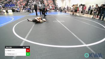 92 lbs Final - Gabe Reed, Henryetta Knights Wrestling Club vs Colton Patterson, Sallisaw Takedown Club