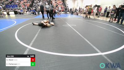 92 lbs Final - Gabe Reed, Henryetta Knights Wrestling Club vs Colton Patterson, Sallisaw Takedown Club