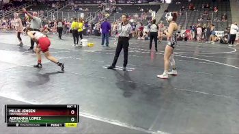 132 lbs Cons. Round 4 - Adrianna Lopez, Team Colorado vs Millie Jensen, Team Nebraska