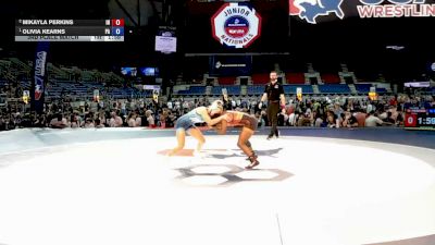120 lbs 3rd Place Match - Mikayla Perkins, Indiana vs Olivia Kearns, Pennsylvania