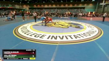 175 lbs Cons. Round 4 - Austin Klingler, McMinnville vs Dyllan Irmen, Rancho Bernardo