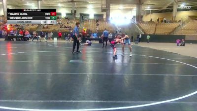 95 lbs Cons. Semi - Blaine Wahl, Nashville Catholic Wrestling vs Bryson Abshire, TN Wrestling Academy