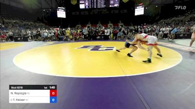 157 lbs Rnd Of 64 - Nathaniel Replogle, PA vs Tomm Heiser, WI