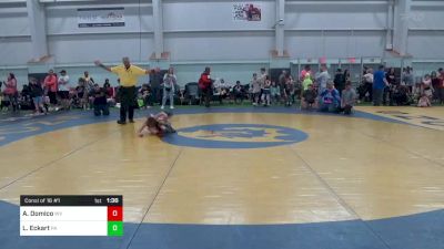 65-M lbs Consi Of 16 #1 - Aj Domico, WV vs Logan Eckart, PA