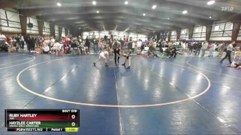 62 lbs Quarterfinal - Hayzlee Carter, Uintah Girls Wrestling vs Ruby Hartley, JWC