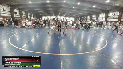 62 lbs Quarterfinal - Hayzlee Carter, Uintah Girls Wrestling vs Ruby Hartley, JWC