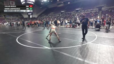 92 lbs Cons. Rd Of 16 - Callan Meikle, Top Notch Wrestling Club vs Edwin Loeffelholz, Moen Wrestling Academy