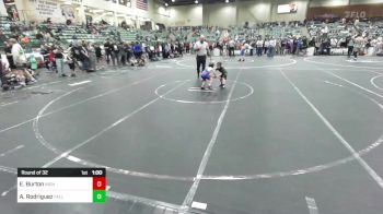 43 lbs Round Of 32 - Easton Burton, Nighthawks WC vs Anthony Rodriguez, Fallon Outlaws WC