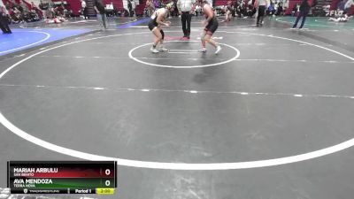 140 lbs Champ. Round 2 - Ava Mendoza, Terra Nova vs Mariah Arbulu, San Benito