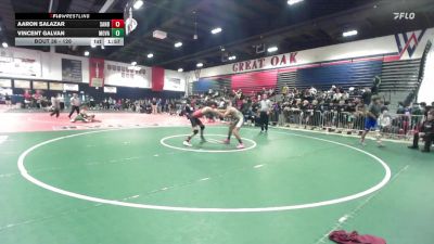 126 lbs Champ. Round 1 - Aaron Salazar, San Bernardino vs Vincent Galvan, Moreno Valley