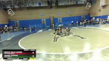 130lbs Cons. Round 2 - Denise Guzman, Pasco (Girls) vs Nicole Valle Zapien, Hermiston (Girls)