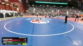 2A-113 lbs Cons. Round 2 - Haven Vrana, Upton vs Daxton Pope, Cokeville