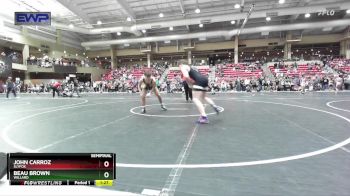 160 lbs Semifinal - Beau Brown, Willard vs John Carroz, Slyfox